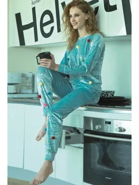 Anil Ladies Pajama Suit (Velvet) 9663