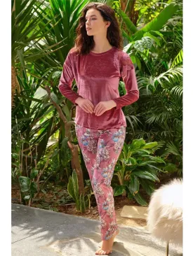 Anil Ladies Pajama Suit (Velvet) 9733