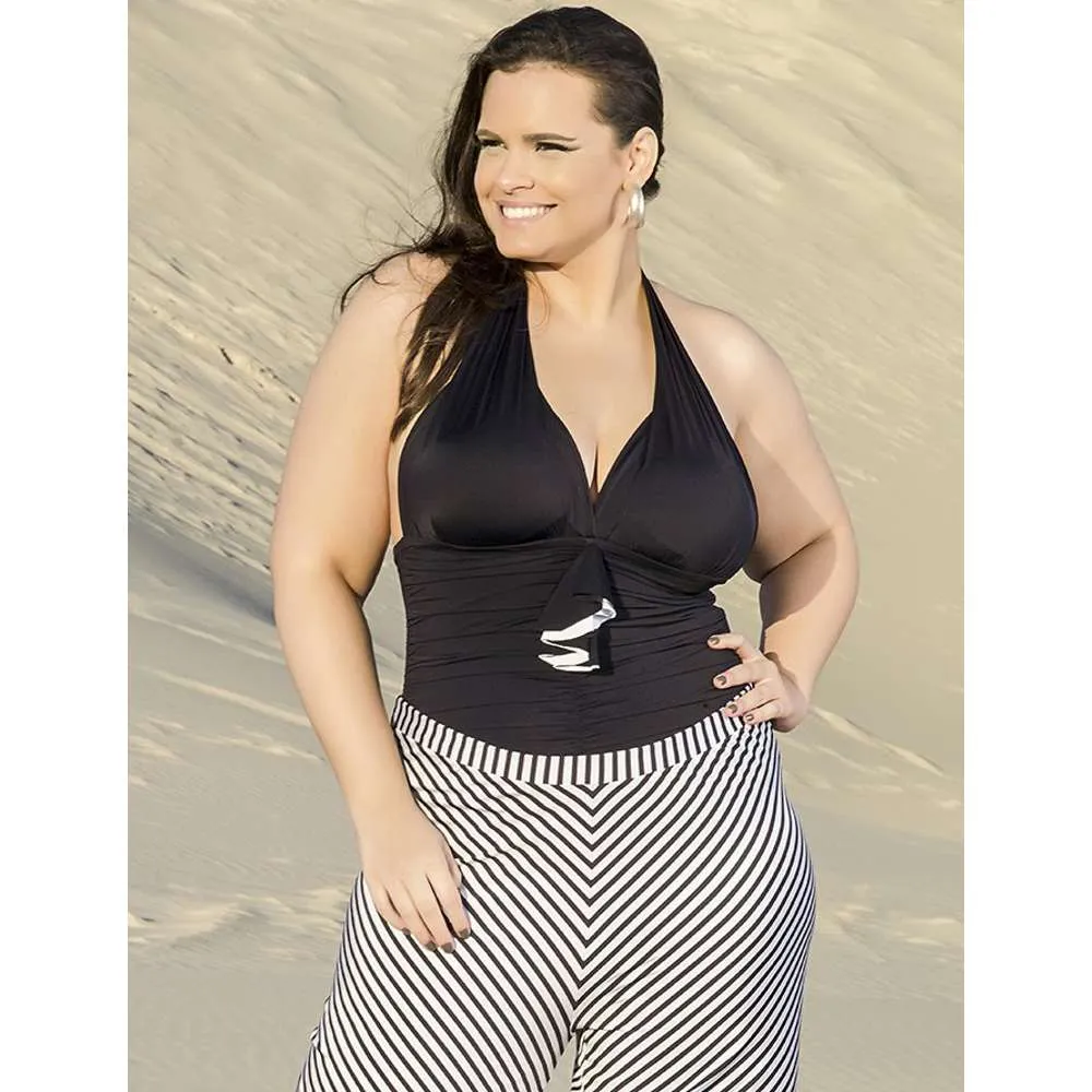 BACKLESS SWIMSUIT WITH PADDED CUPS