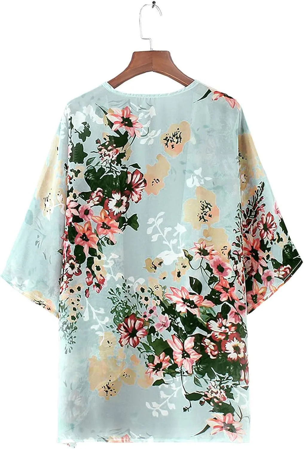 BB&KK Women's Floral Kimono Summer Short Cover Ups Tops