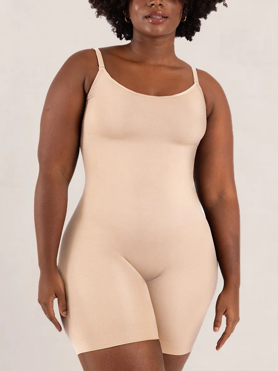 Buy 1, Get 1 FREE: 1 Mid-Thigh Bodysuit   1 FREE Bikini Bottom