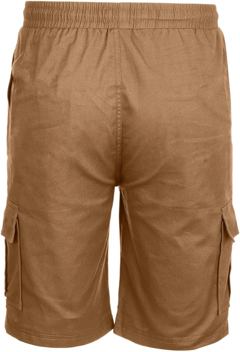 Cargo Shorts for Men Big and Tall Summer Casual Work Shorts Drawstring Elastic Waist Knee Length Bermuda Short 2025