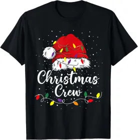 Christmas Crew Family Group Matching Christmas Pajama Party T-Shirt