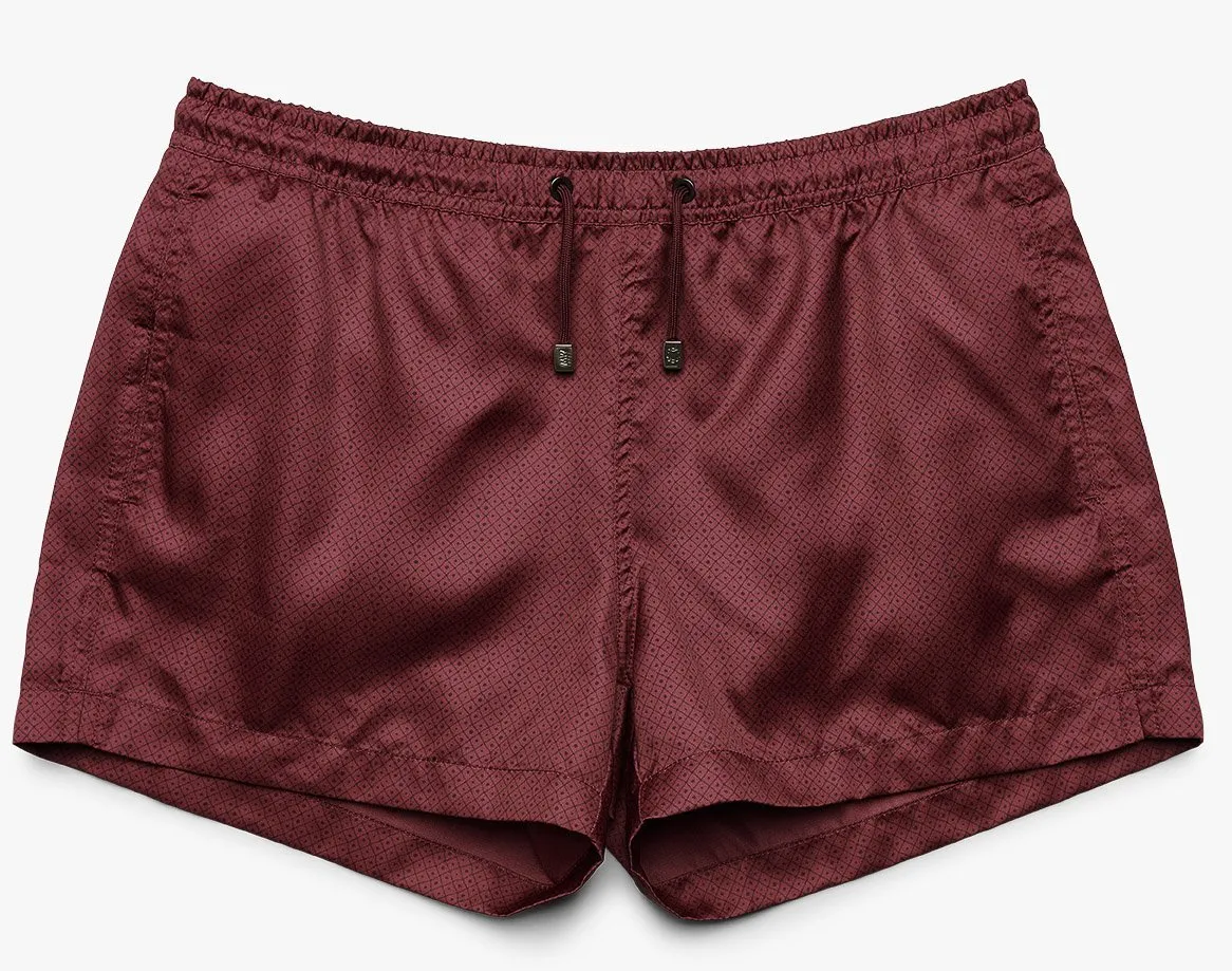 Crimson Waves Swimwear