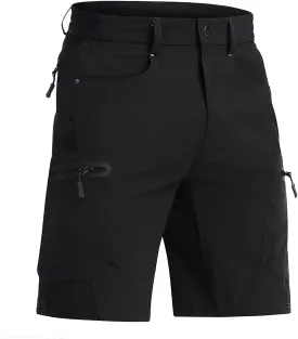 CRYSULLY Men's Hiking Cargo Shorts Outdoor Summer Lightweight Quick Dry Casual Shorts with 5 Pocket
