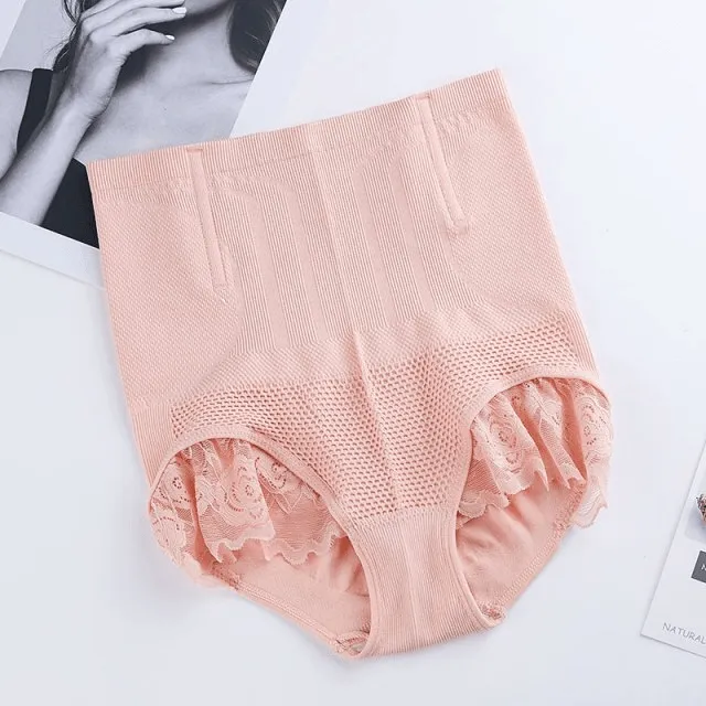 High-Waist Postpartum Support Tummy Control Lace Panty