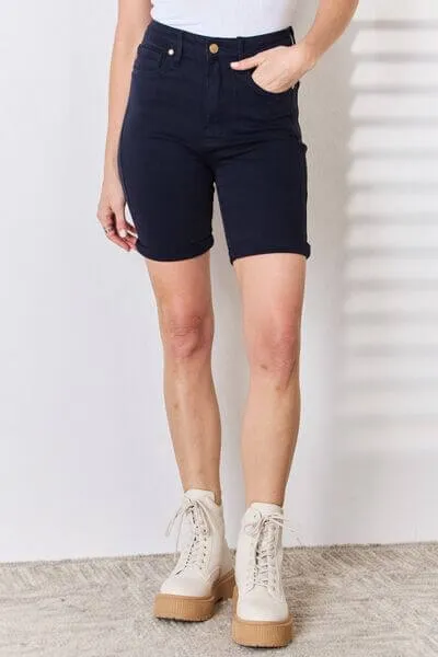 High Waist Tummy Control Bermuda Shorts