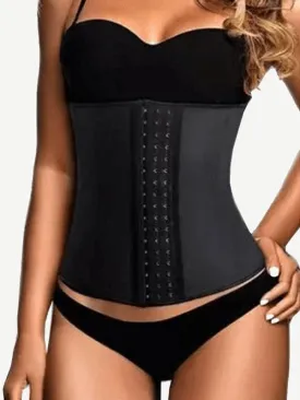 Hook Eyes Latex Corset
