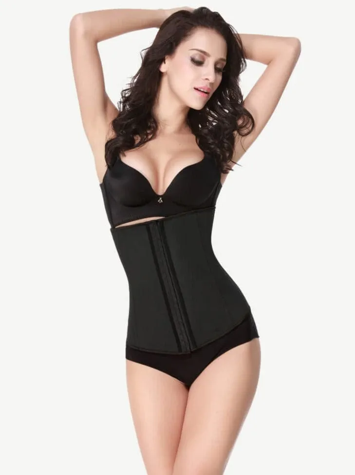 Hook Eyes Latex Corset