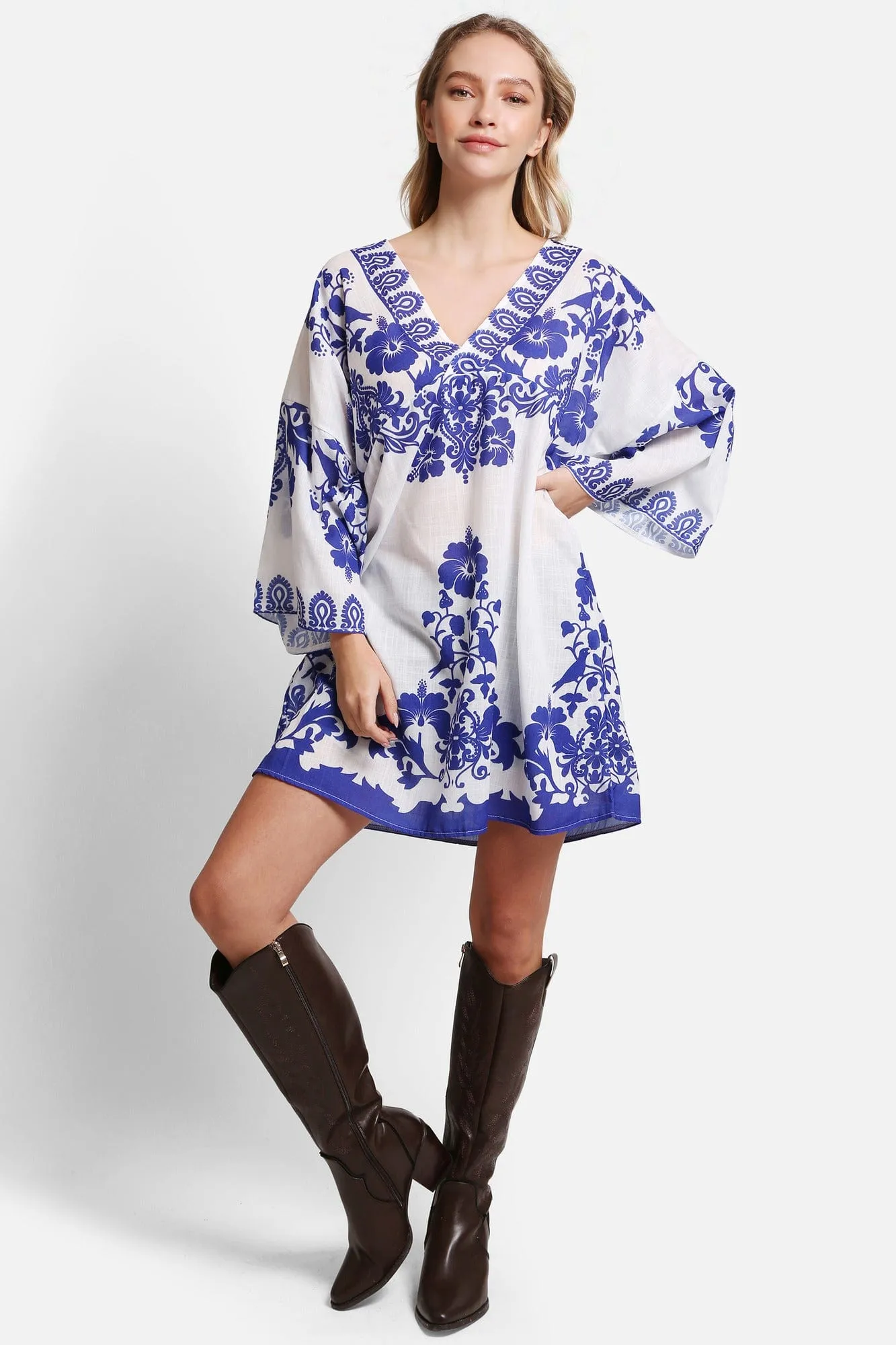 JP5113 Brooklyn Floral Cover Up Dress