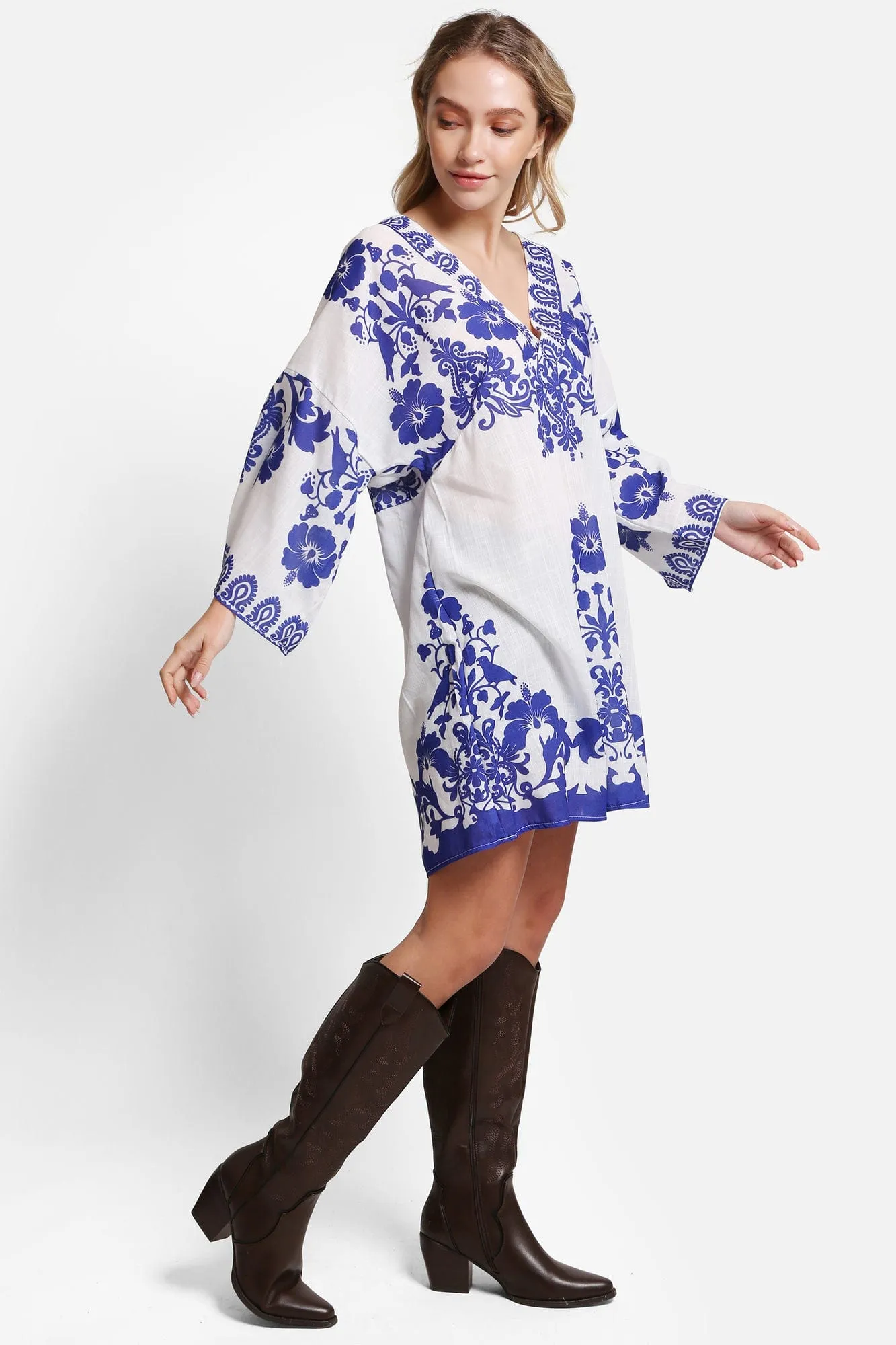 JP5113 Brooklyn Floral Cover Up Dress