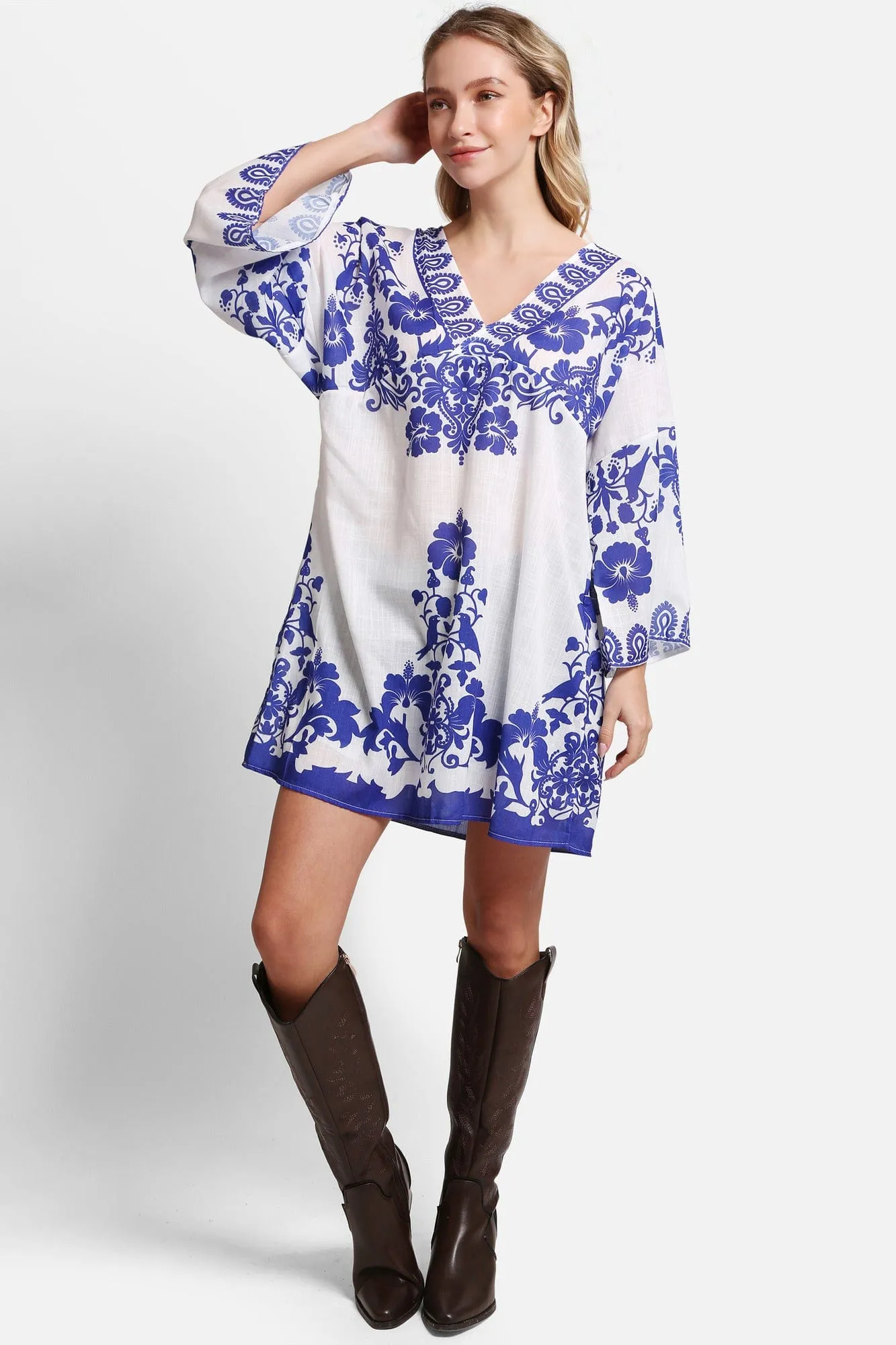 JP5113 Brooklyn Floral Cover Up Dress