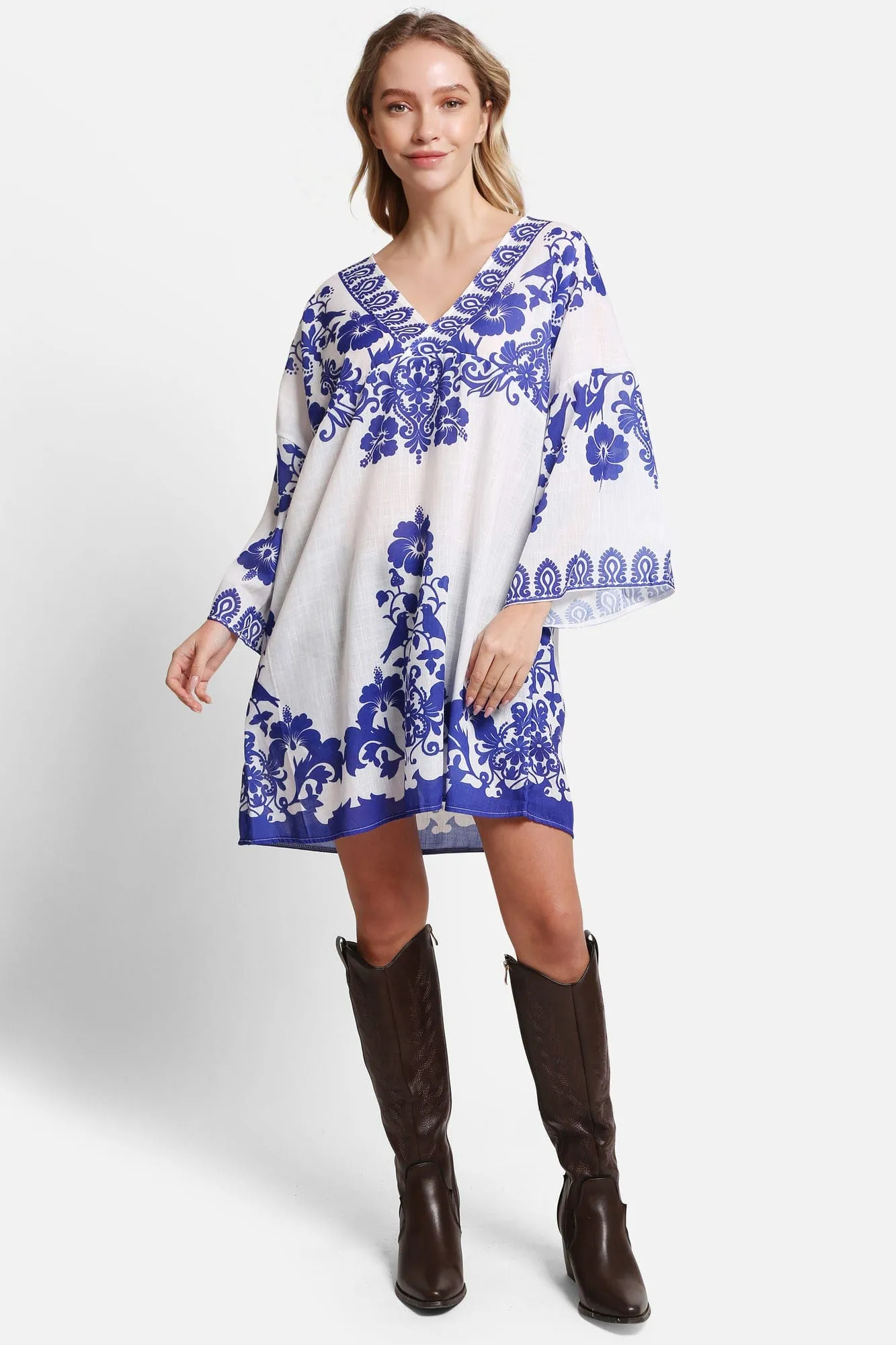 JP5113 Brooklyn Floral Cover Up Dress