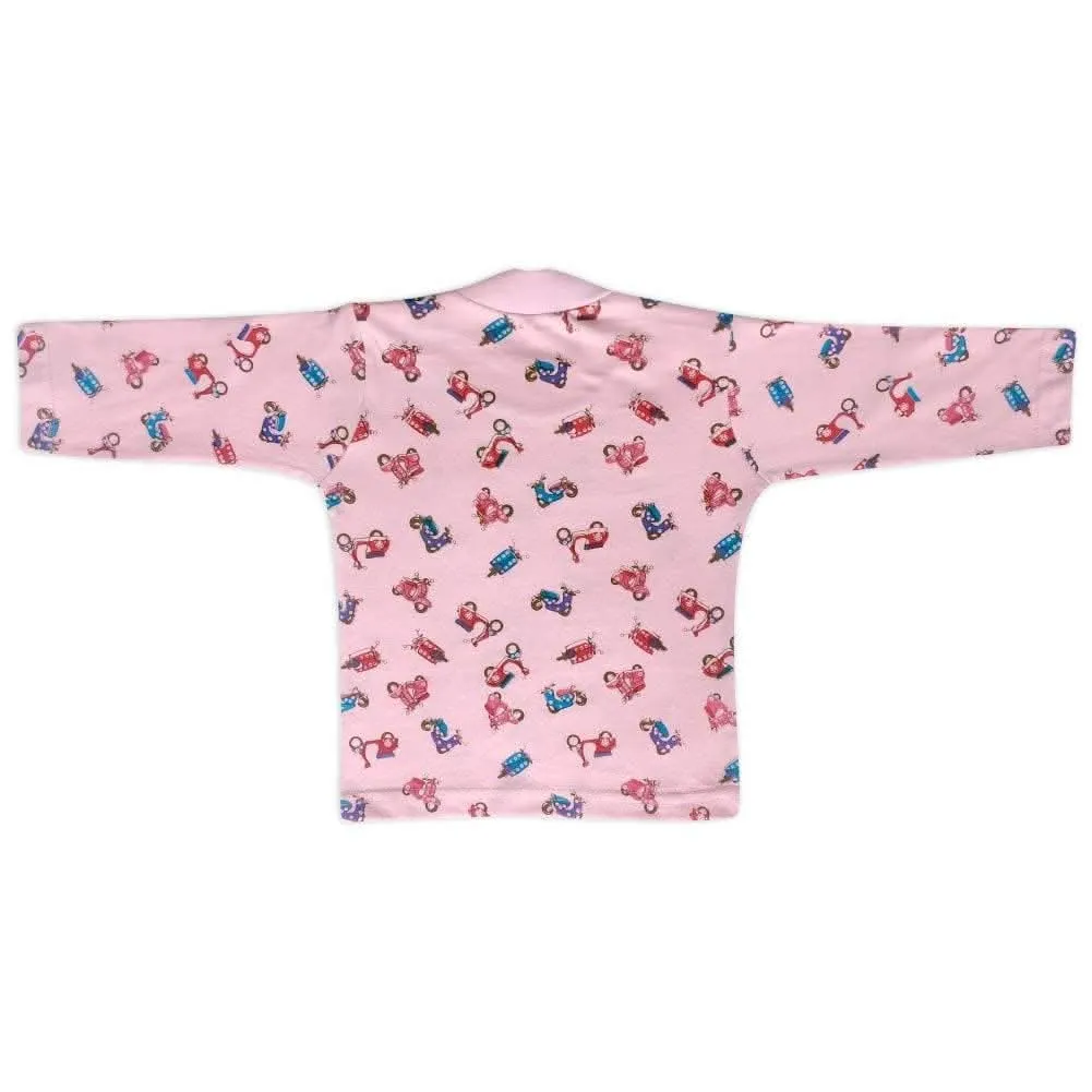 Kids and BEBS Baby Boy and Baby Girls Sleepwear Night Suit, Night Wear, Top & Pajama Set Full Sleeve with round neck printed pink (2 Years - 3 Years)