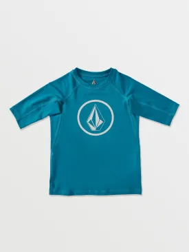 Little Boys Lido Solid Short Sleeve Rashguard - Barrier Reef