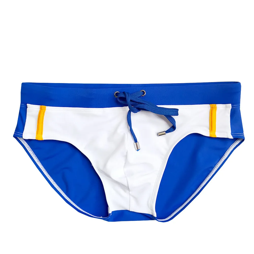 Men's Classic Fit Color Contrasting Swim Briefs