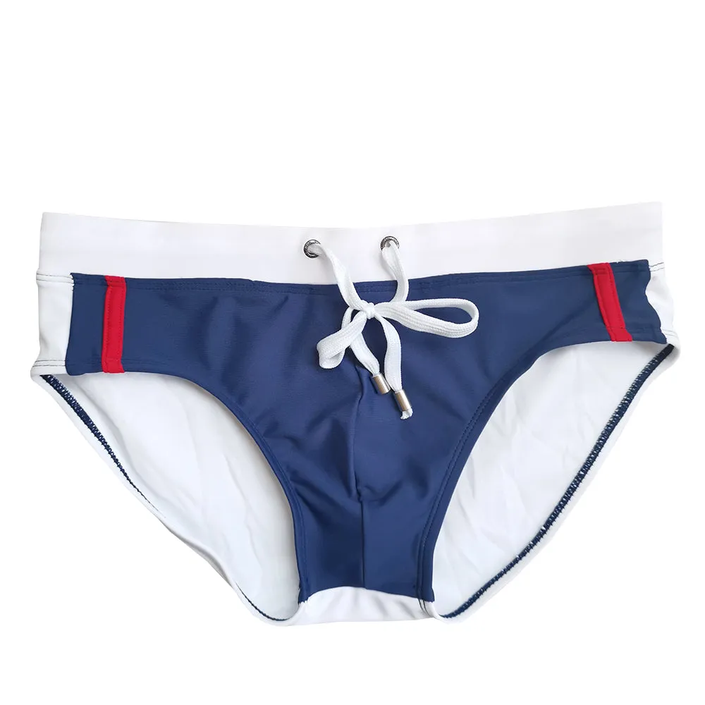 Men's Classic Fit Color Contrasting Swim Briefs