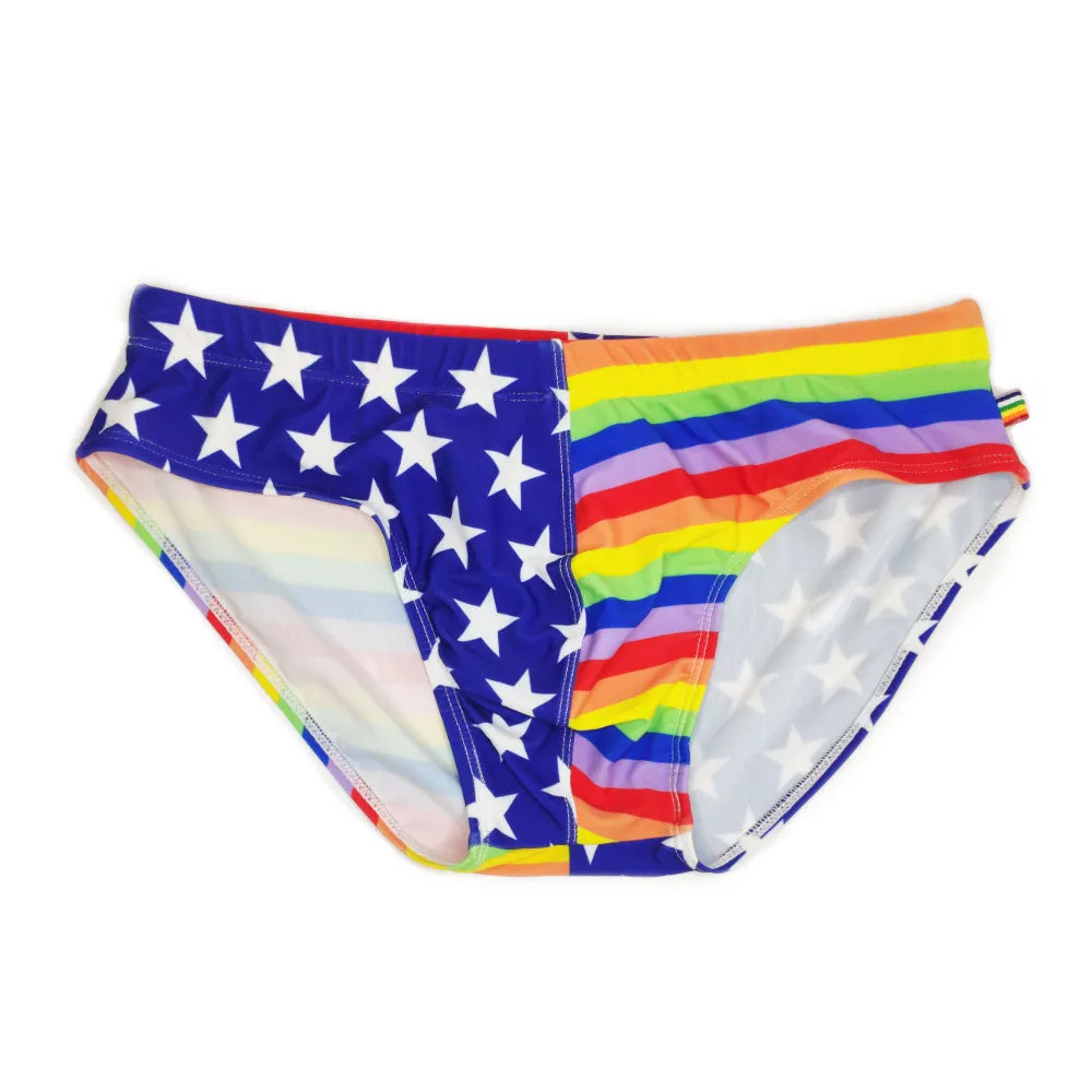Men's Classic USA Flag Swimsuit