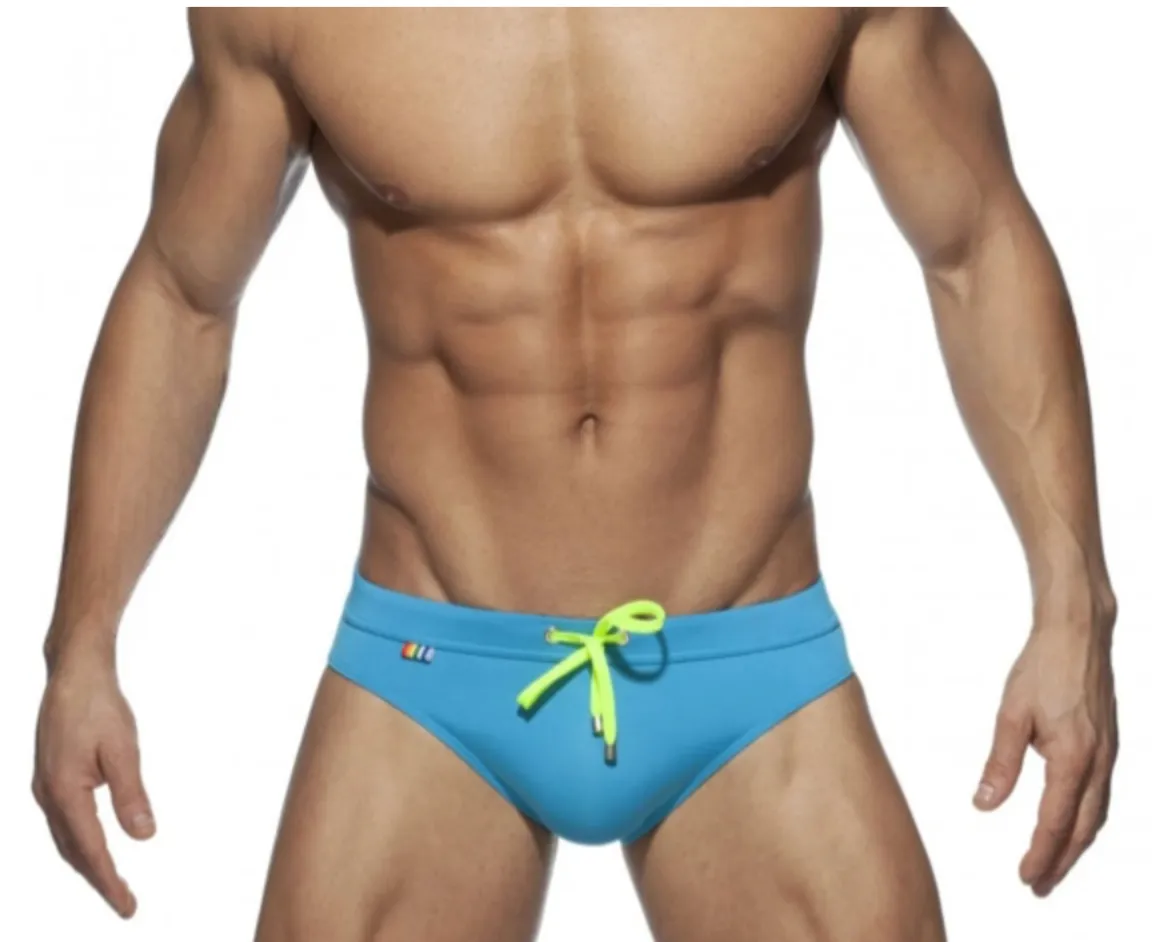 Men's Rainbow Back Pocket Swim Briefs