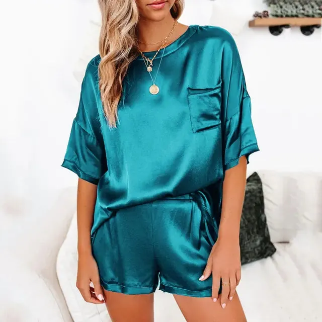 Satin Pajamas Set