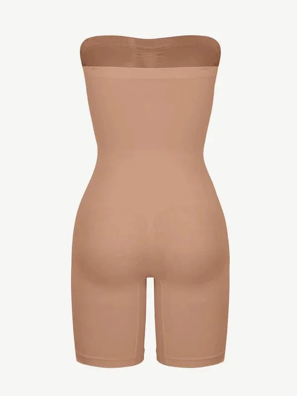 Sculpting Seamless Tummy Control Strapless Shapewear Bodysuit