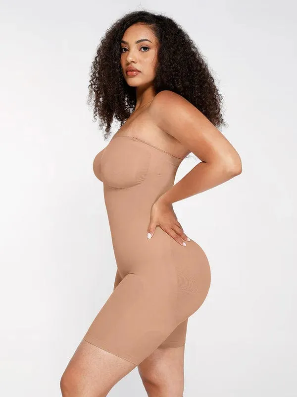 Sculpting Seamless Tummy Control Strapless Shapewear Bodysuit
