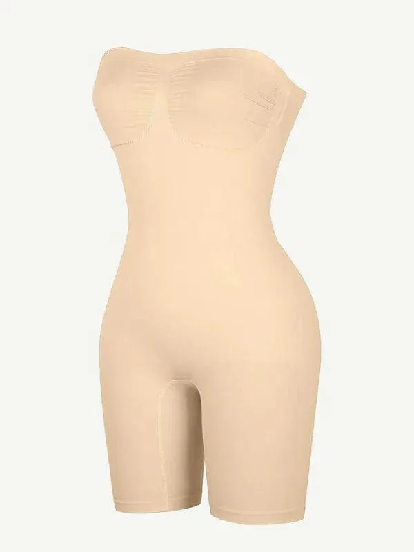 Sculpting Seamless Tummy Control Strapless Shapewear Bodysuit