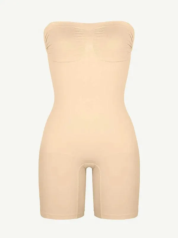Sculpting Seamless Tummy Control Strapless Shapewear Bodysuit