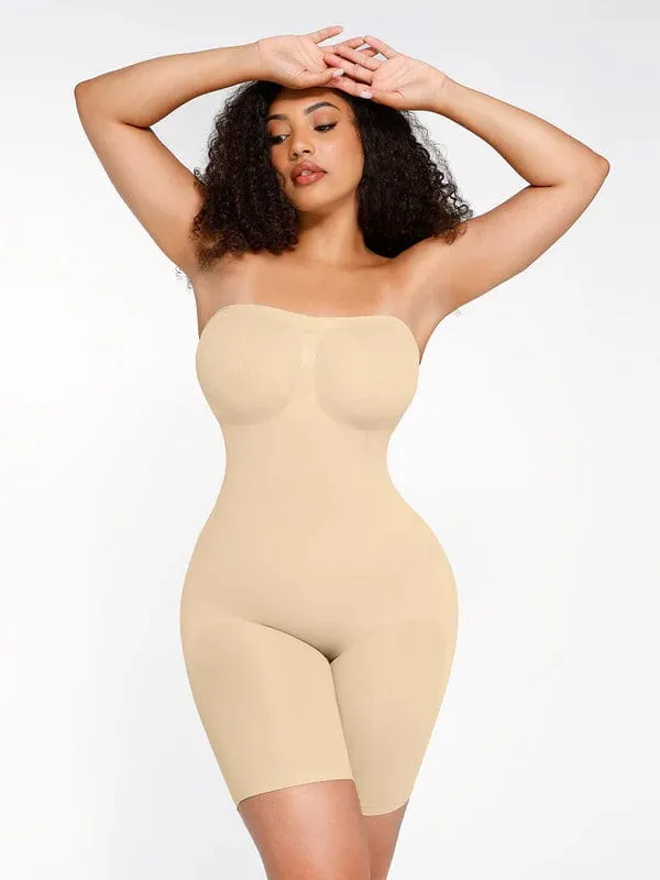 Sculpting Seamless Tummy Control Strapless Shapewear Bodysuit