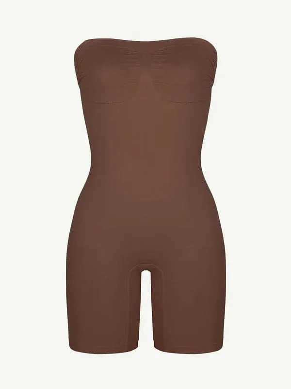 Sculpting Seamless Tummy Control Strapless Shapewear Bodysuit