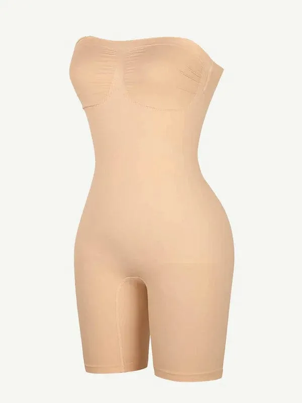 Sculpting Seamless Tummy Control Strapless Shapewear Bodysuit