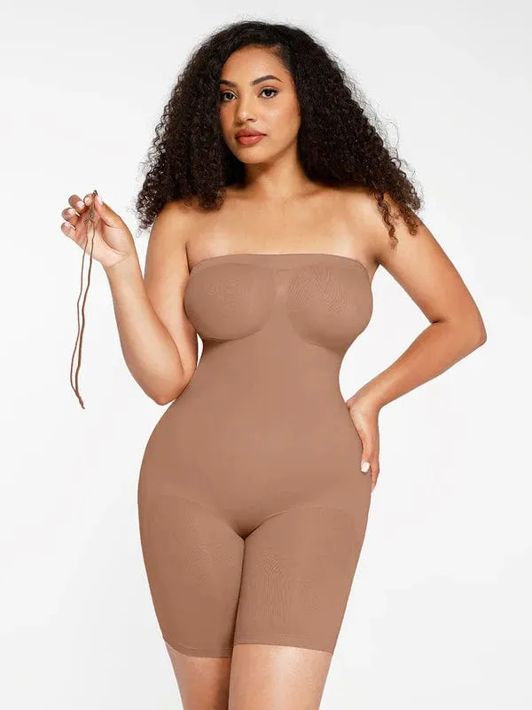Sculpting Seamless Tummy Control Strapless Shapewear Bodysuit