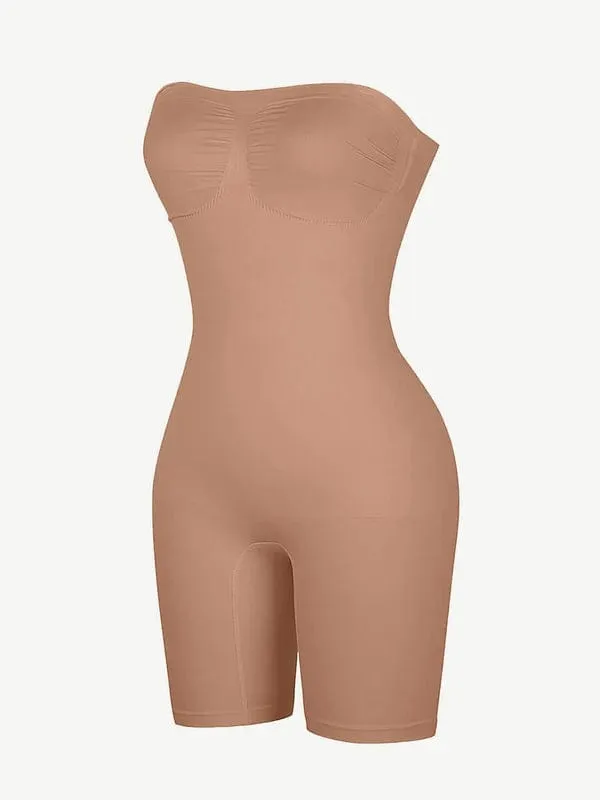 Sculpting Seamless Tummy Control Strapless Shapewear Bodysuit