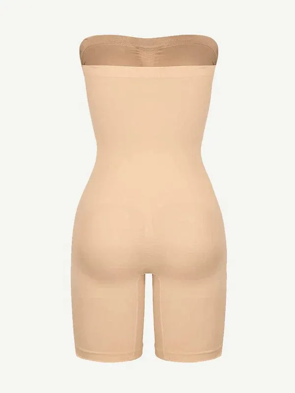 Sculpting Seamless Tummy Control Strapless Shapewear Bodysuit