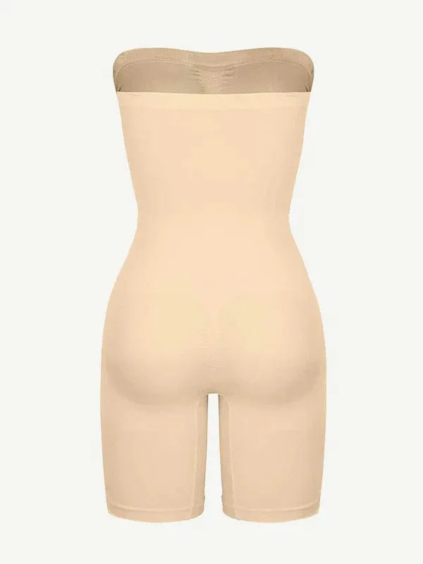 Sculpting Seamless Tummy Control Strapless Shapewear Bodysuit