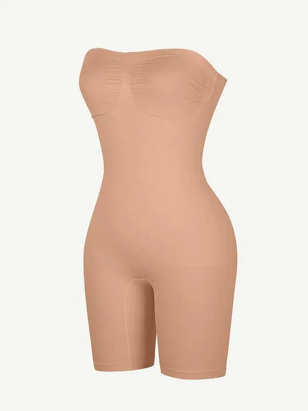 Sculpting Seamless Tummy Control Strapless Shapewear Bodysuit