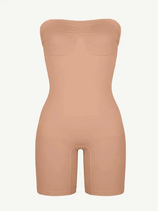 Sculpting Seamless Tummy Control Strapless Shapewear Bodysuit