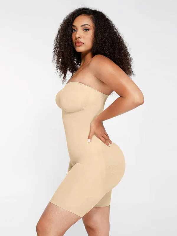 Sculpting Seamless Tummy Control Strapless Shapewear Bodysuit