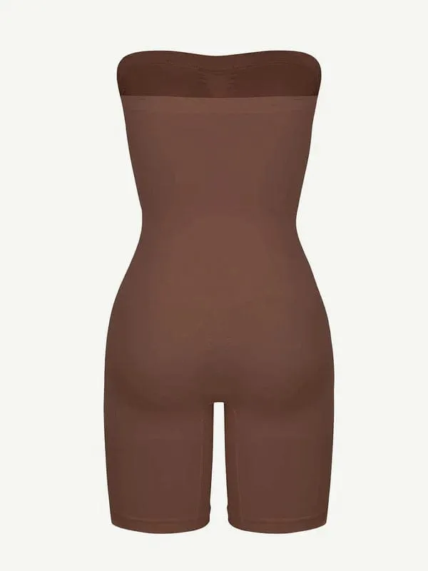 Sculpting Seamless Tummy Control Strapless Shapewear Bodysuit