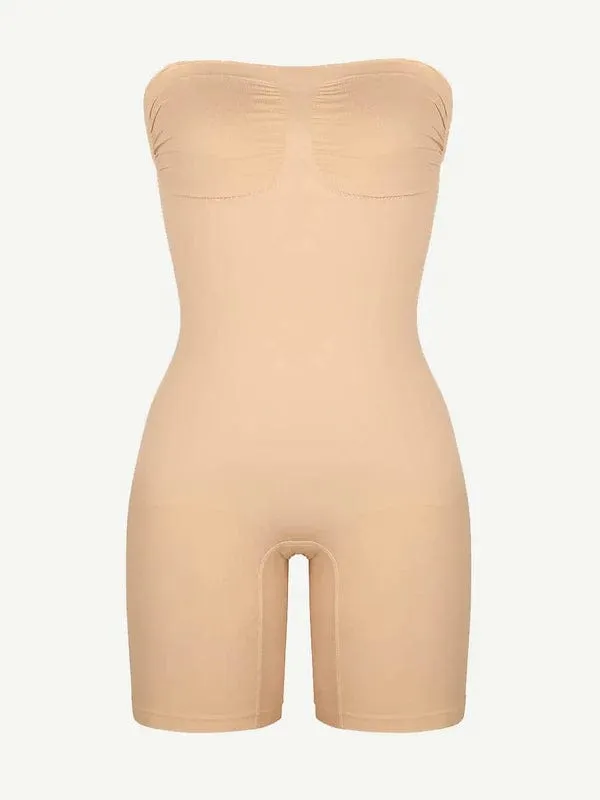 Sculpting Seamless Tummy Control Strapless Shapewear Bodysuit
