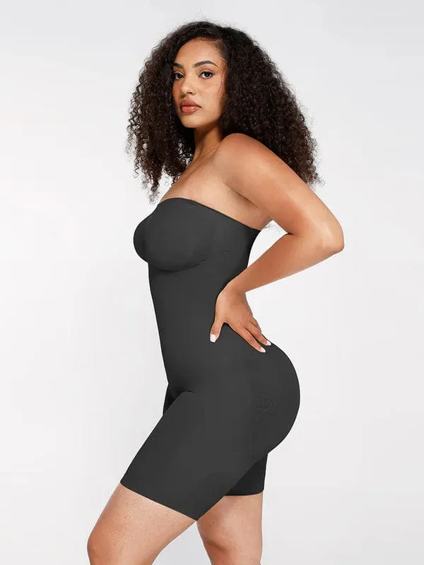 Sculpting Seamless Tummy Control Strapless Shapewear Bodysuit