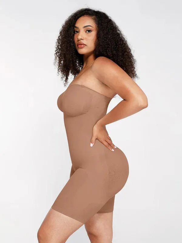 Sculpting Seamless Tummy Control Strapless Shapewear Bodysuit