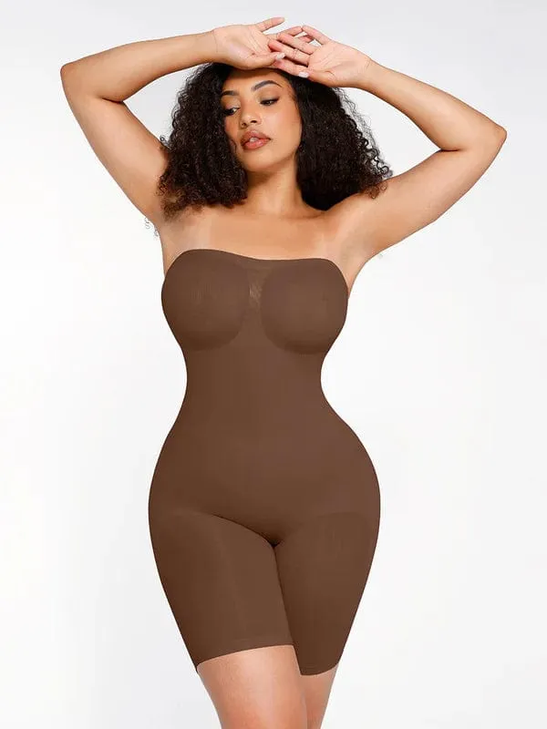 Sculpting Seamless Tummy Control Strapless Shapewear Bodysuit