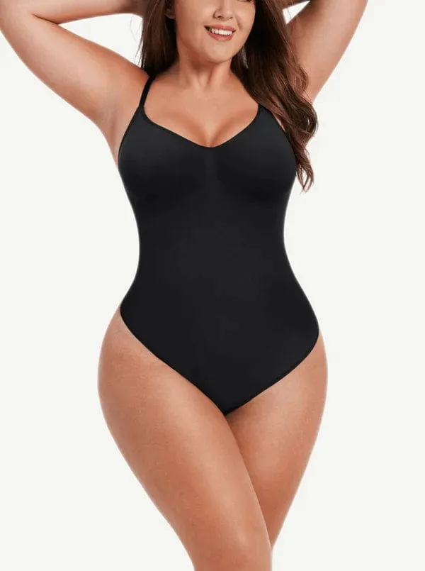 Sculpting Tummy Control Body Thong Shapewear Bodysuit