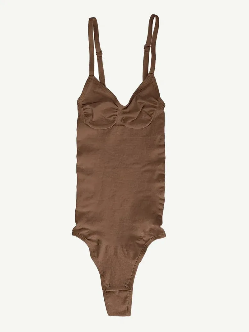 Sculpting Tummy Control Body Thong Shapewear Bodysuit