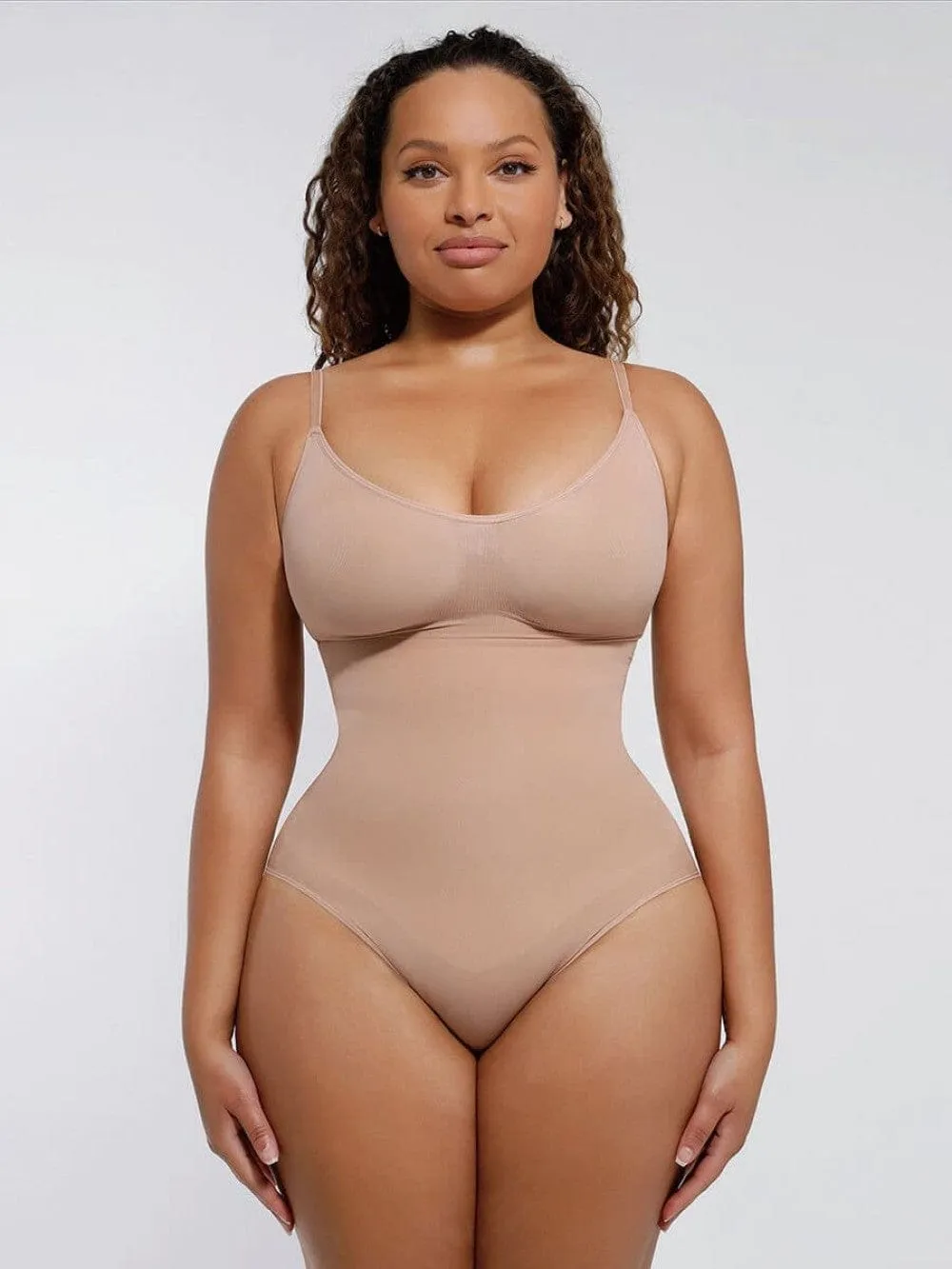 Sculpting Tummy Control Body Thong Shapewear Bodysuit