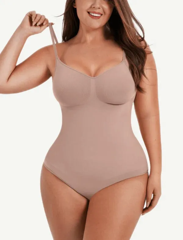 Sculpting Tummy Control Body Thong Shapewear Bodysuit