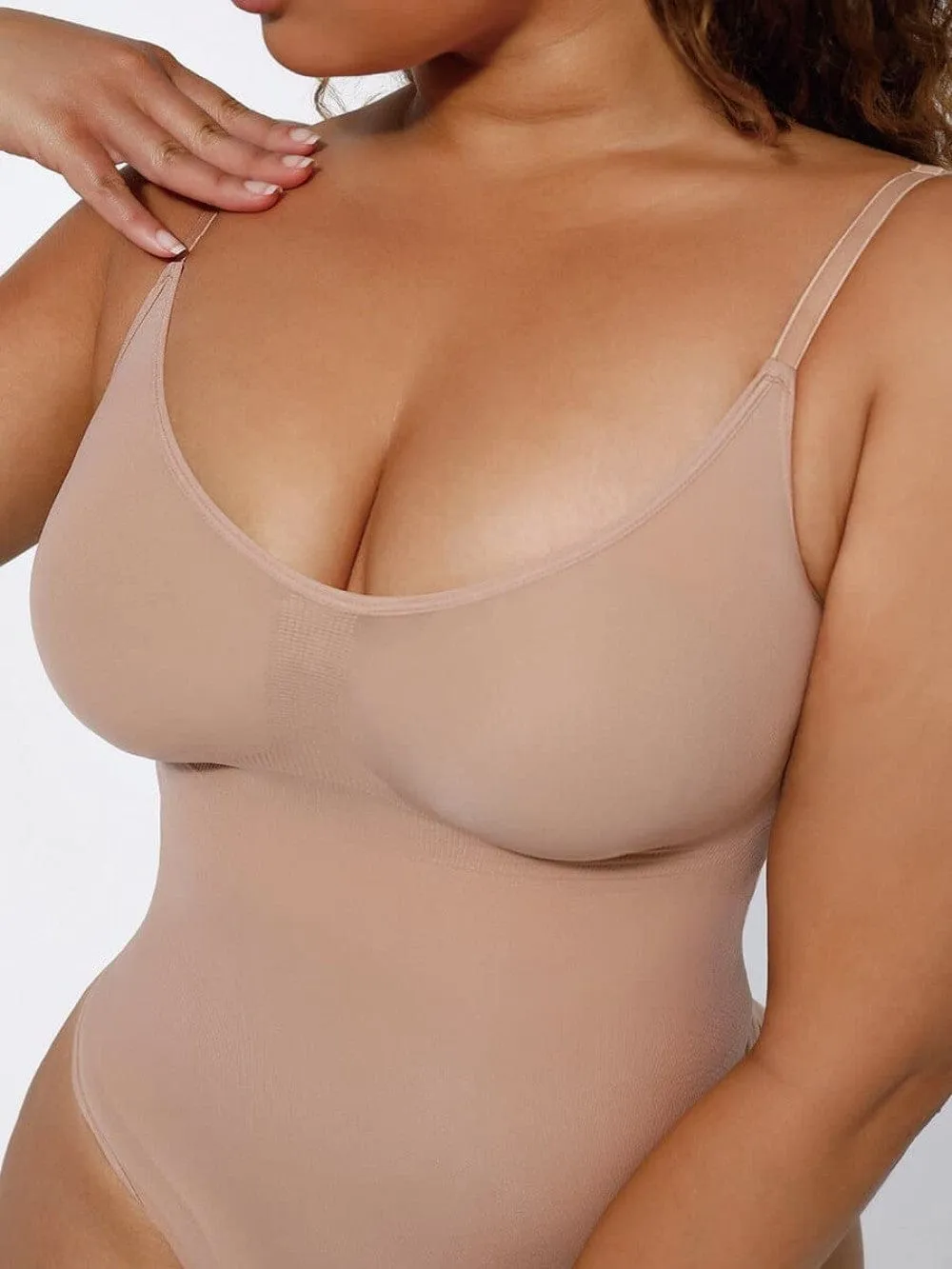 Sculpting Tummy Control Body Thong Shapewear Bodysuit