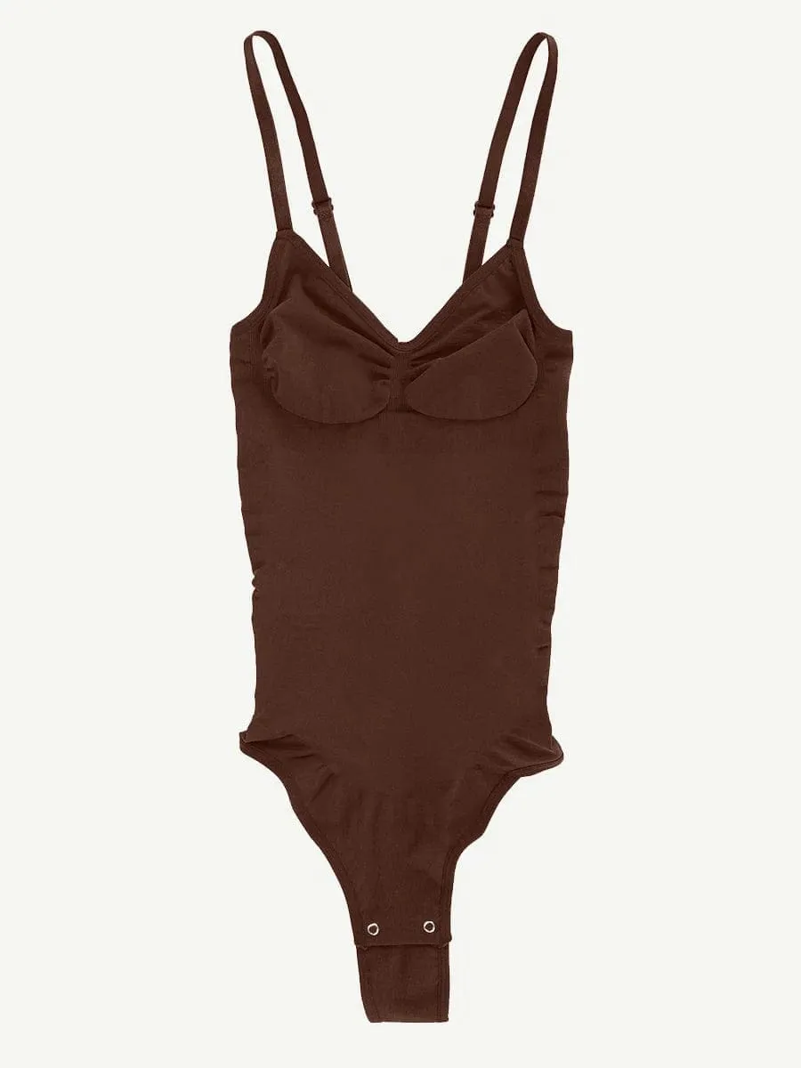 Seamless Thong Backless ShapeWear Bodysuit With Adjustable Straps