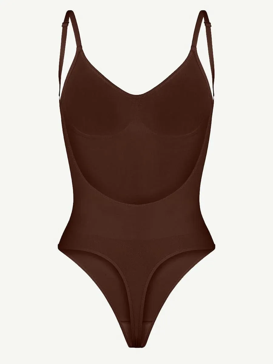 Seamless Thong Backless ShapeWear Bodysuit With Adjustable Straps